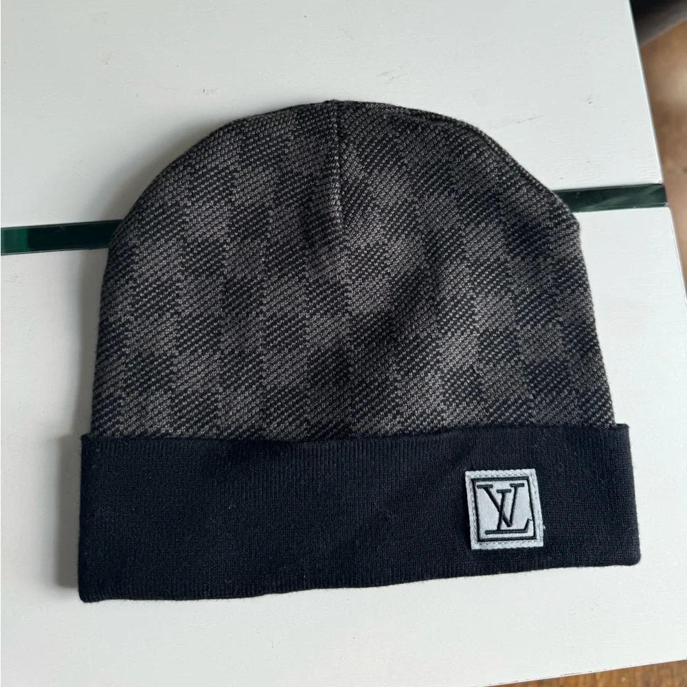 Louis Vuitton | Accessories | Black Lv Beanie New | Poshmark